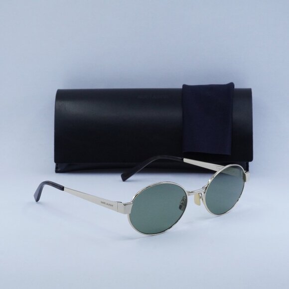 Final Price! Saint Laurent SL692 003 Gold Green Sunglasses - Picture 9 of 11